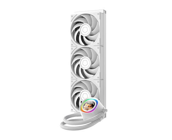 Система жидкостного охлаждения ID-Cooling FX360 LCD PE WHITE, изображение 2