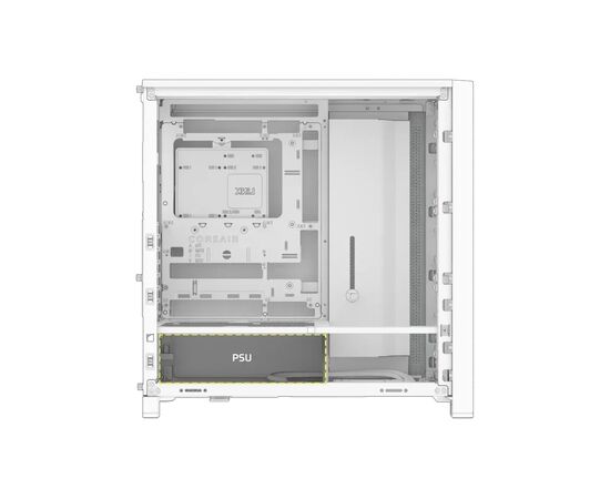 Корпус для ПК Corsair FRAME 4000D RS ARGB White (CC-9011297-WW), изображение 4
