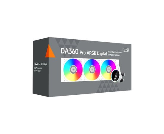 Система жидкостного охлаждения PcCooler DA360 Pro ARGB WH, изображение 9