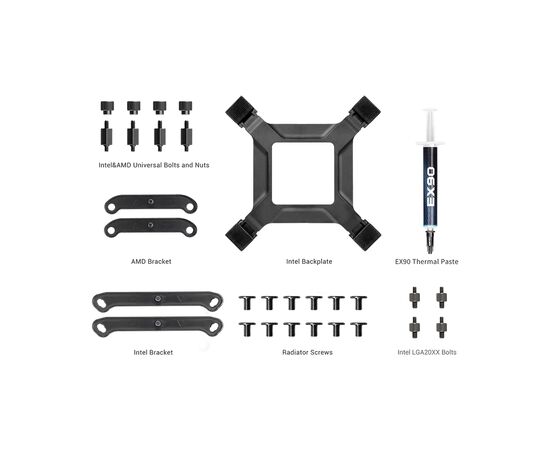 Система жидкостного охлаждения PcCooler DA360 Pro ARGB BK, изображение 7