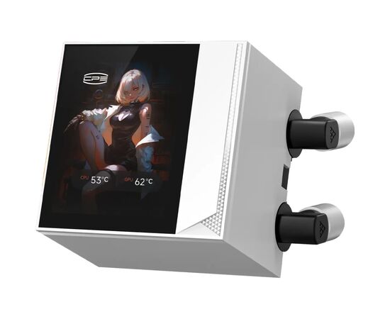 Система жидкостного охлаждения PcCooler DC360 Pro ARGB Display WH, изображение 3