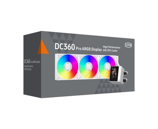 Система жидкостного охлаждения PcCooler DC360 Pro ARGB Display WH, изображение 5