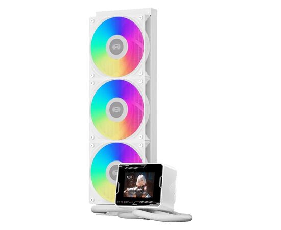 Система жидкостного охлаждения PcCooler GT360M ARGB Display WH, изображение 2