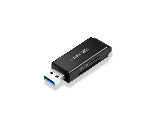 Зчитувач флеш-карт Ugreen USB 3.0 to SD/TF CM104 black (40752)
