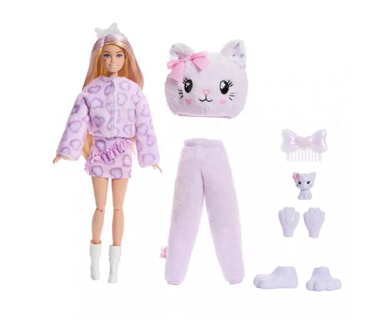Кукла Barbie Cutie Reveal Милые бантики Котенок (JJP64), изображение 4