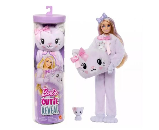 Кукла Barbie Cutie Reveal Милые бантики Котенок (JJP64)