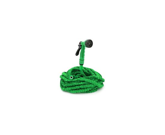 Шланг для поливу Voltronic 15-45м/150ft + розпилювач, насадка на кран, Blue/Green, Box (Garden hose 15-45), зображення 2