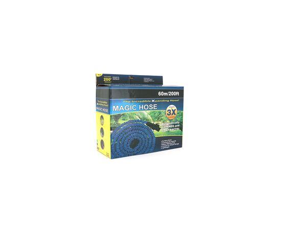 Шланг для поливу Voltronic 20-60м/200ft + розпилювач, насадка на кран, Blue/Green, Box (Garden hose 20-60)