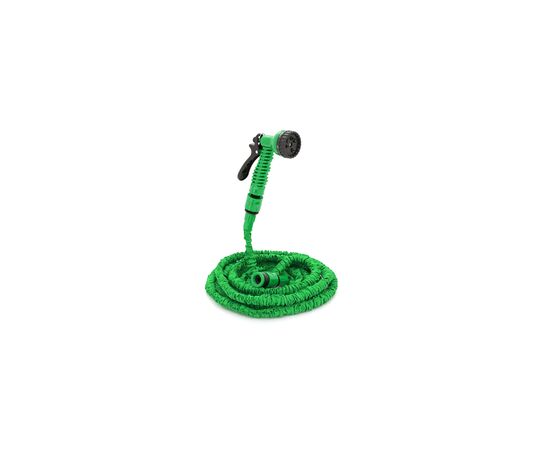 Шланг для поливу Voltronic KY-150G, 5-15м/50ft, + розпилювач, насадка на кран, Green, Box (KY-150G), зображення 2