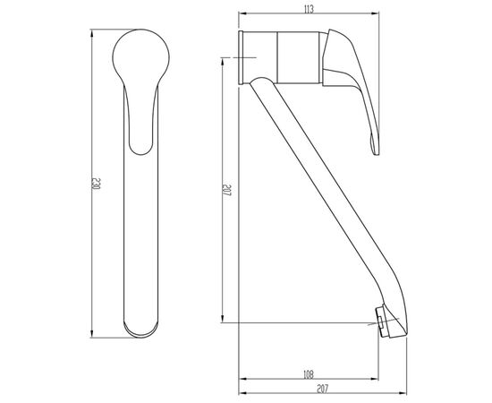 Змішувач GH 20.10.123 MELODE (110620), зображення 6