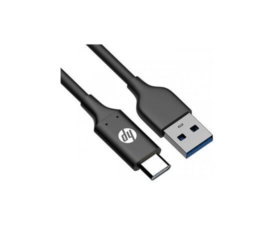 Дата кабель USB 3.0 AM to USB-C 2.0m 3A braided HP (HP_DHC-TC102-2M), изображение 2