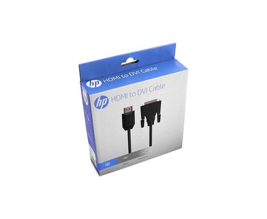 Кабель мультимедийный HDMI M to DVI M 2.0m 4K60Hz HP (HP_DHC-HD05-02M), изображение 3