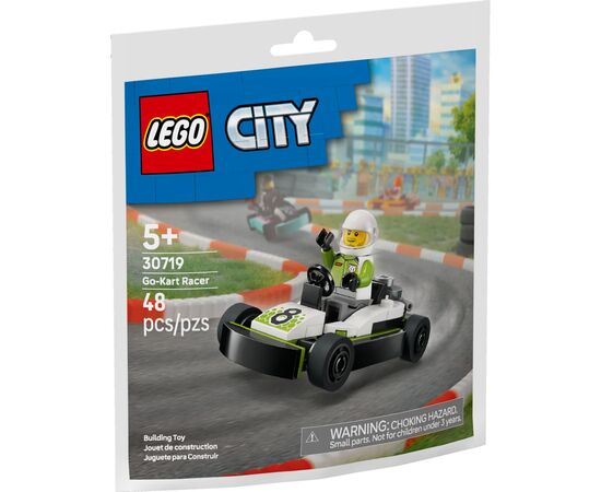 Конструктор LEGO City Гонщик на картинге (30719)