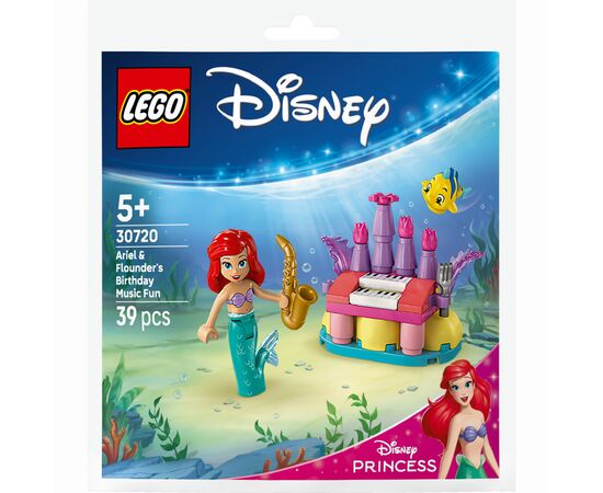 Конструктор LEGO Disney Princess Музыкальные развлечения Ариэль и Флаундера по случаю дня рождения (30720)