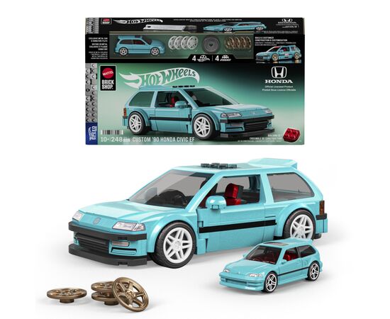 Конструктор Mattel Brick Shop Speed Honda Custom 90 Civic EF (JHF62), зображення 4