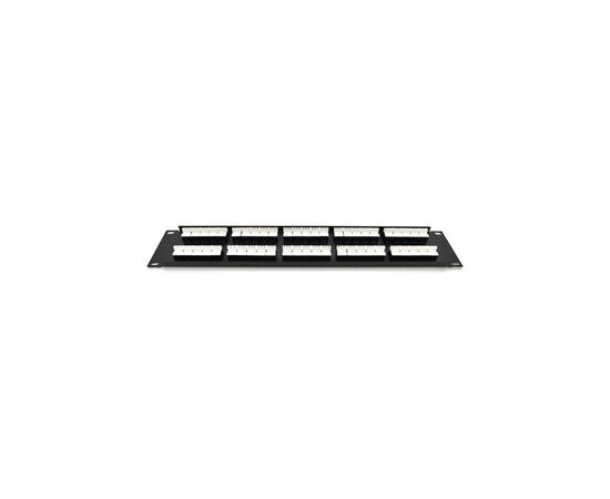 Патч-панель 19" телефонна 1U, 50xRJ-45, Cat.3, DUAL type Voltronic (PPU50-1U), изображение 2