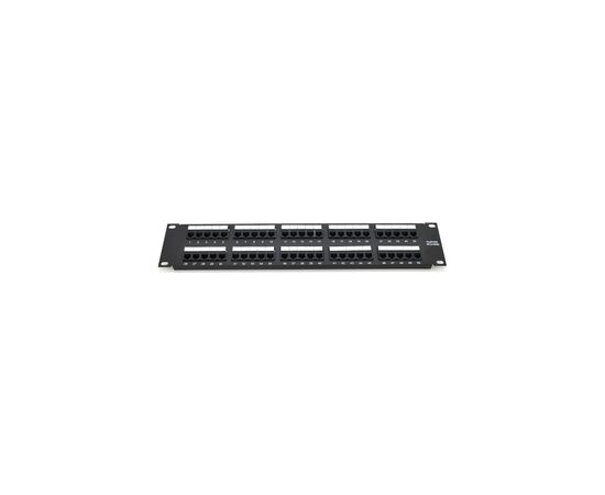 Патч-панель 19" телефонна 1U, 50xRJ-45, Cat.3, DUAL type Voltronic (PPU50-1U)