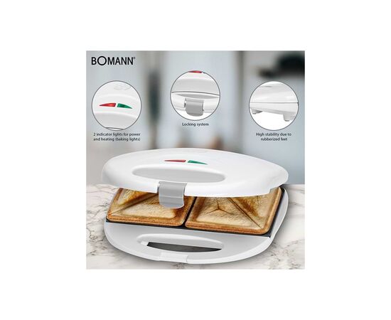 Сэндвичница Bomann ST5016 CB white (ST5016CB white), изображение 4