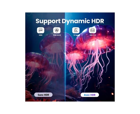 Кабель мультимедийный DisplayPort M to DisplayPort M 2.0m V1.4 8K60Hz DP120 black Ugreen (25905), изображение 5