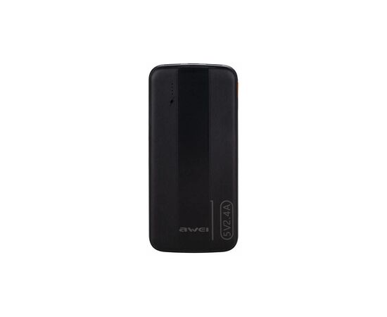 Батарея универсальная AWEI 10000mAh P20K, 12W, Black (6954284009744)