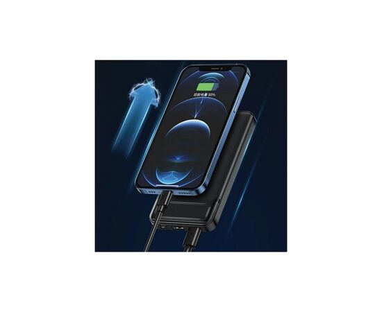 Батарея универсальная AWEI 10000mAh P5K, 10W, Black (6954284094009), изображение 4