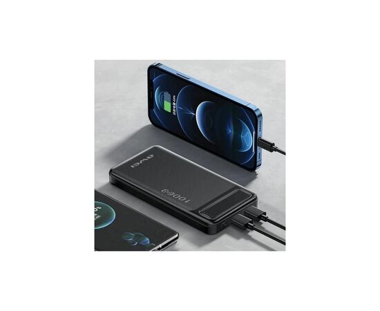 Батарея универсальная AWEI 10000mAh P5K, 10W, Black (6954284094009), изображение 5