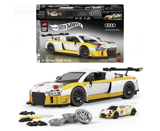 Конструктор Mattel Brick Shop Elite Audi R8 LMS (JFT18), зображення 4