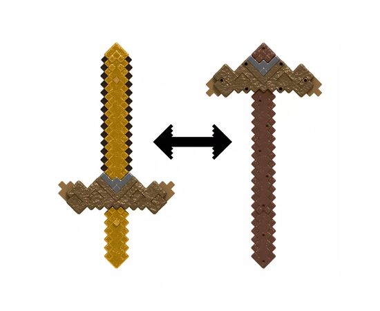 Игрушечное оружие Minecraft Меч-трансформер 2 в 1 (JKC15), изображение 2