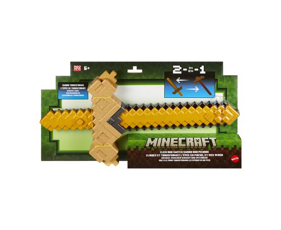 Игрушечное оружие Minecraft Меч-трансформер 2 в 1 (JKC15)