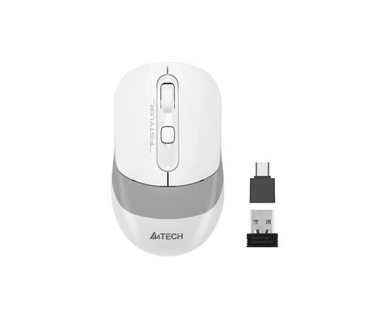 Мишка A4Tech FG10CS Air2 Wireless Grayish White (4711421997973), зображення 2