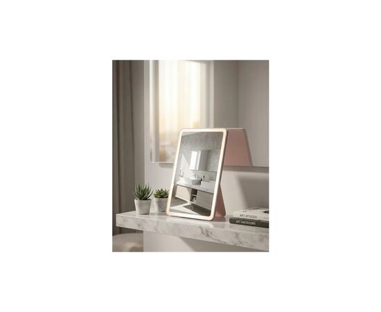 Зеркало Xiaomi Leather case mirror pink (FM001/FM007), изображение 4