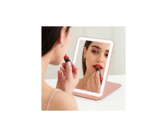 Зеркало Xiaomi Leather case mirror pink (FM001/FM007), изображение 5