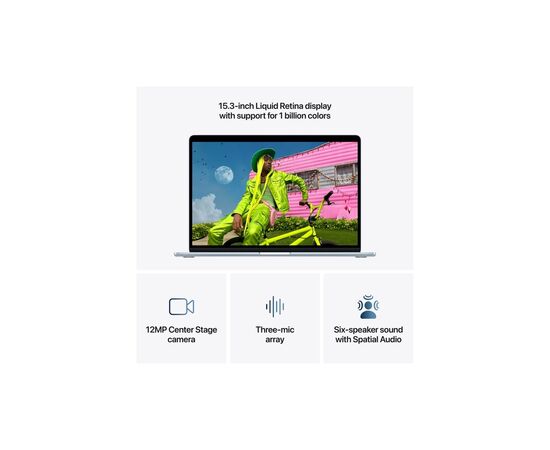 Ноутбук Apple MacBook Air 15 M5 A3448 Sky Blue (MDVU4UA/A), изображение 5