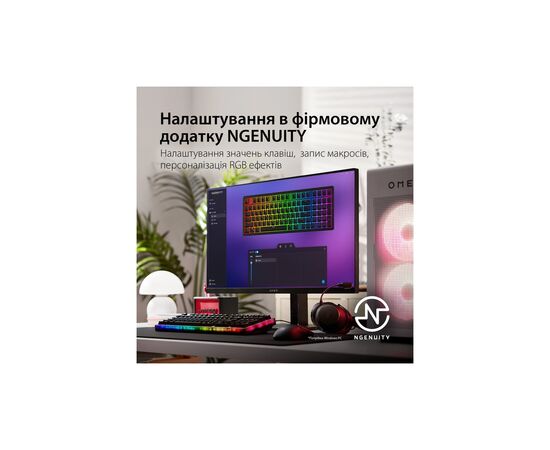 Клавиатура HyperX Origins 2 1800 HX Red USB UA Black (B4QS4AA), изображение 10