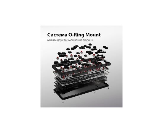 Клавиатура HyperX Origins 2 1800 HX Red USB UA Black (B4QS4AA), изображение 3