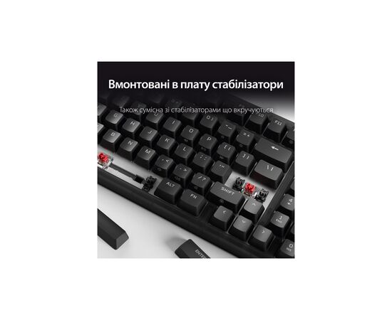 Клавиатура HyperX Origins 2 1800 HX Red USB UA Black (B4QS4AA), изображение 5