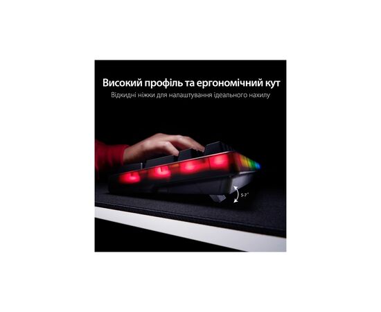 Клавиатура HyperX Origins 2 1800 HX Red USB UA Black (B4QS4AA), изображение 7