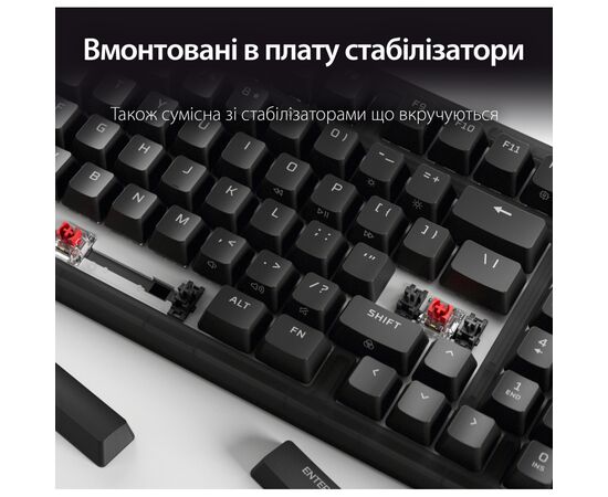 Клавиатура HyperX Origins 2 65 HX Red USB UA Black (B4QS3AA), изображение 10
