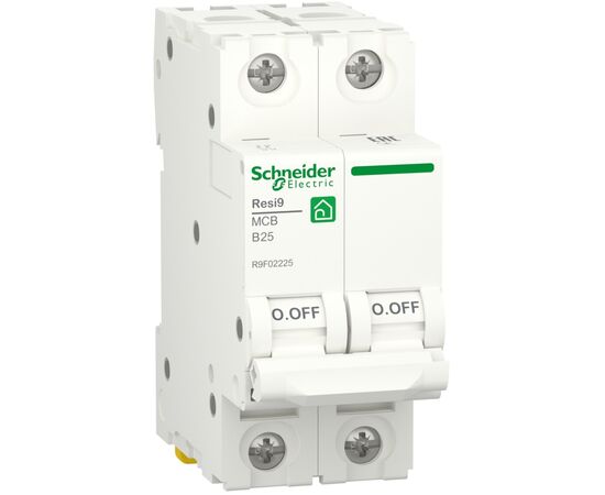 Автоматичний вимикач Schneider Electric RESI9 6kA 2P 25A (R9F02225)