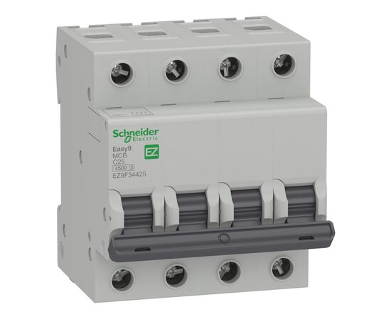 Автоматический выключатель Schneider Electric EZ9 4P 25A C (EZ9F34425)