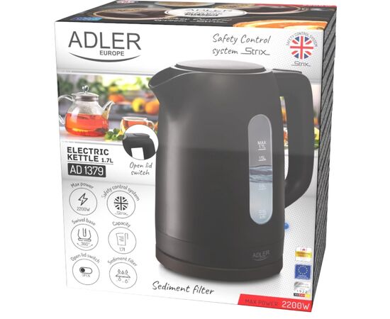 Электрочайник Adler AD 1379 black, изображение 7