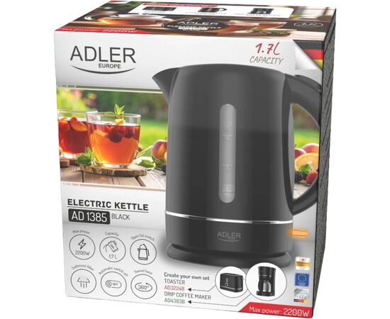 Электрочайник Adler AD 1385 black, изображение 7