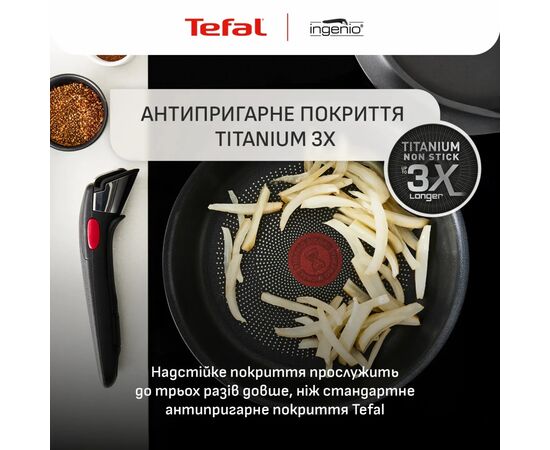 Набір посуду Tefal Ingenio Inspiration, 6 предметів, чорний (L867S604), зображення 9