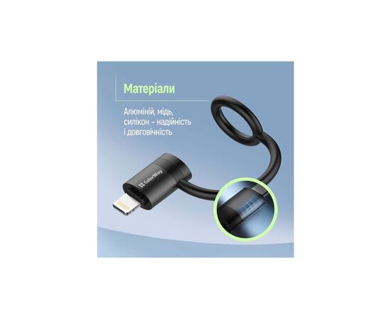 Перехідник USB-C F to Lightning M black ColorWay (CW-AD-LC), зображення 10