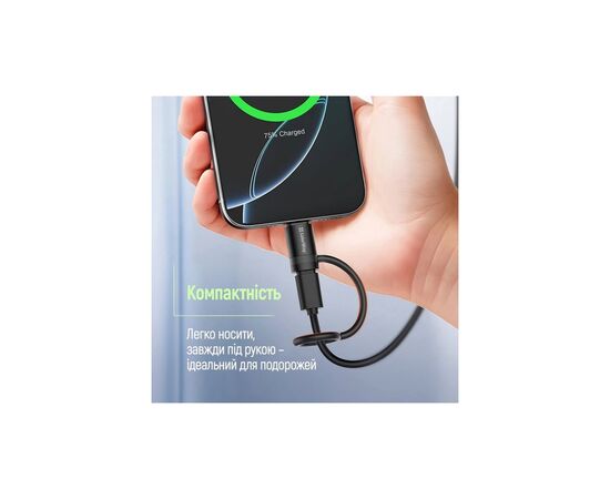 Перехідник USB-C F to Lightning M black ColorWay (CW-AD-LC), зображення 12