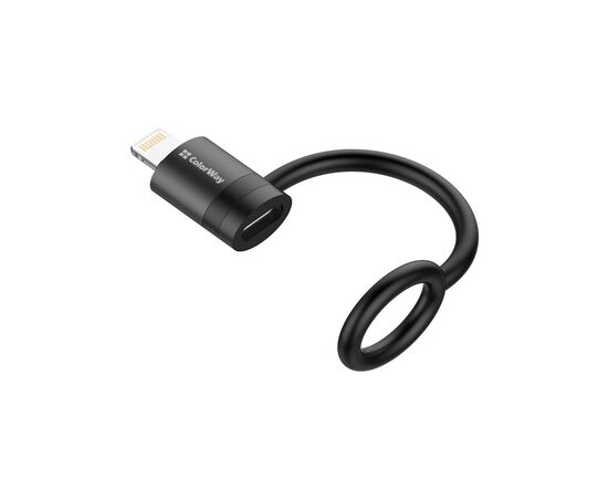 Перехідник USB-C F to Lightning M black ColorWay (CW-AD-LC), зображення 2