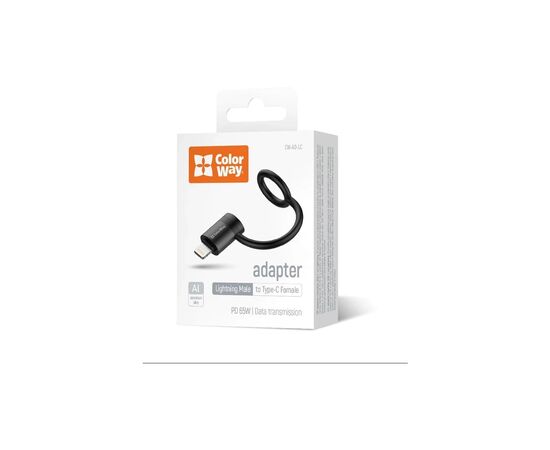 Перехідник USB-C F to Lightning M black ColorWay (CW-AD-LC), зображення 6