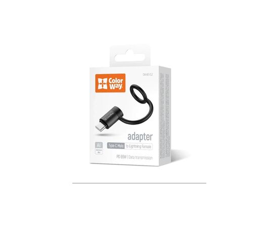 Переходник Lightning F to USB-C M black ColorWay (CW-AD-CL2), изображение 6