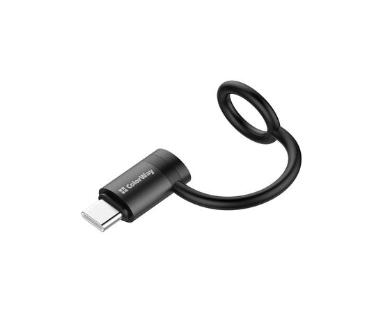 Переходник Lightning F to USB-C M black ColorWay (CW-AD-CL2)