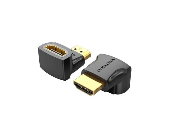 Переходник HDMI F to HDMI M 90° 4K 60Hz PVC Vention (AIOB0)